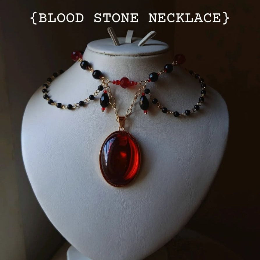 BLOOD STONE necklace