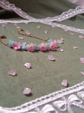 WHIMSICAL Pink flower bracelet