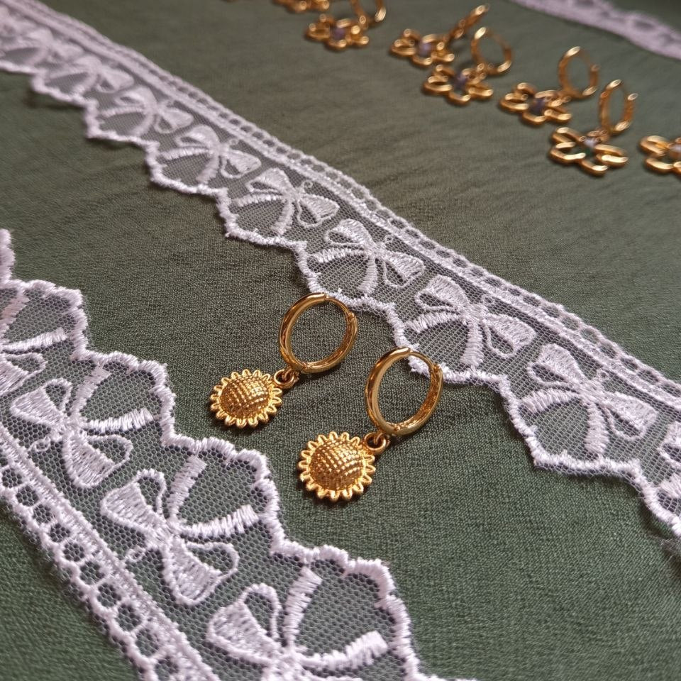 WHIMSICAL SUNFLOWER earrings